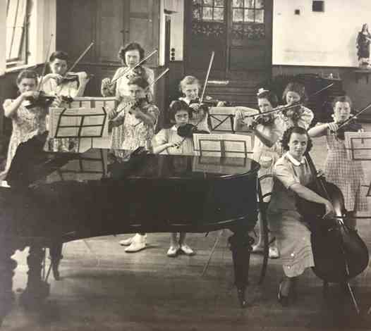 St Elizabeth's Orchestra with Sr Anne Cecilia - 1950s