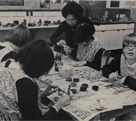 Art Lessons in the School - 1970s