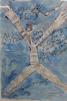 Art work by our Adult Residents - what epilepsy means to me